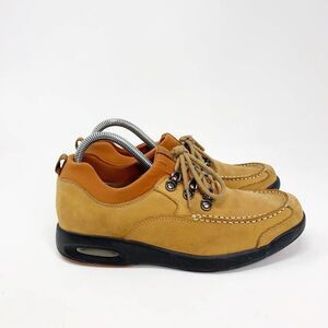 Sbicca Brown Leather Lace Up Moc Toe Casual Oxford Shoes Size 8 M